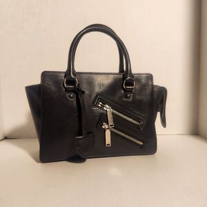 Rebecca Minkoff Jamie Black Satchel with Silver Hardware